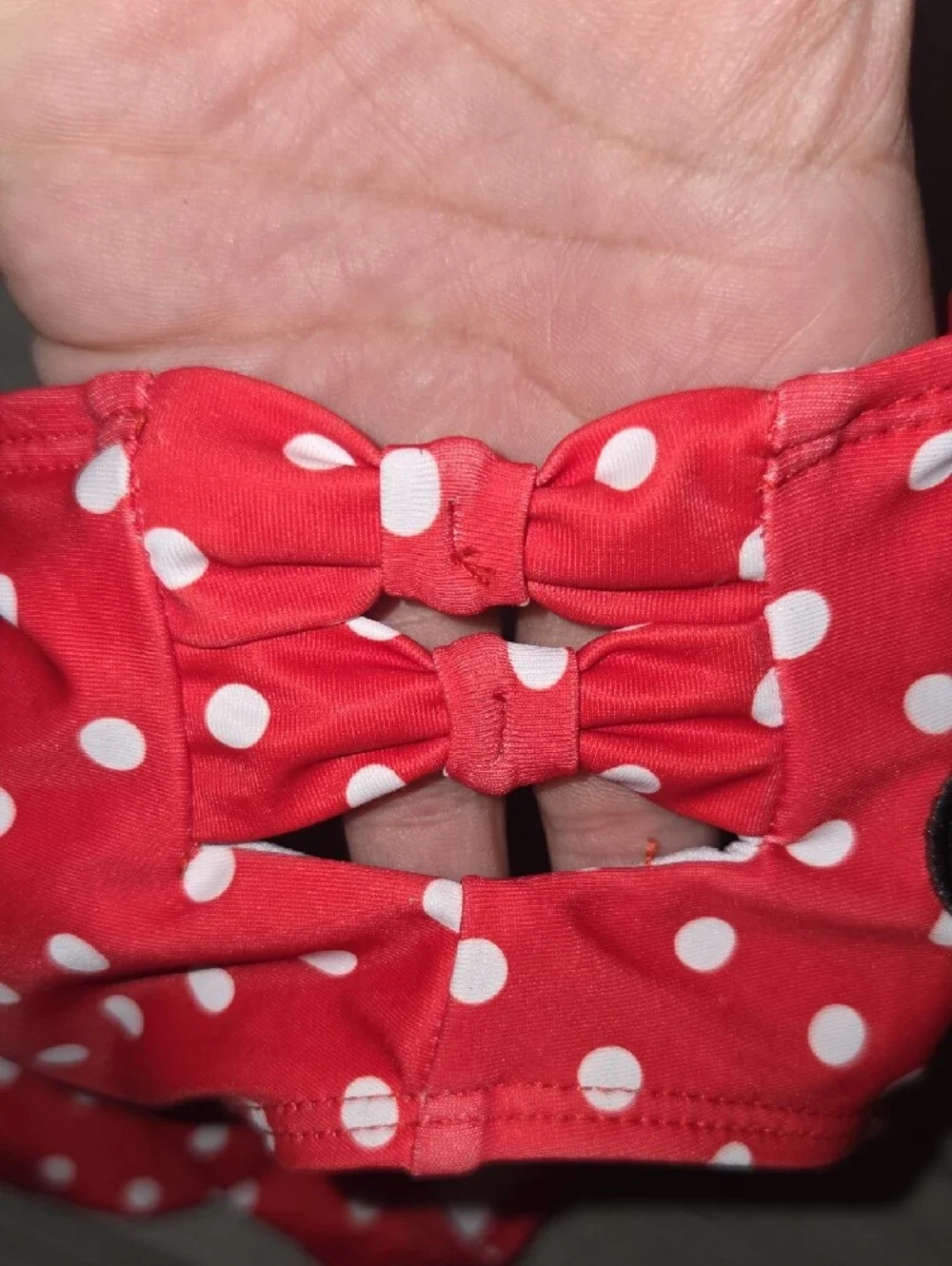 Disney Red and White Polka Dot Girls Bikini Set